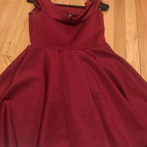 Burgundy dress